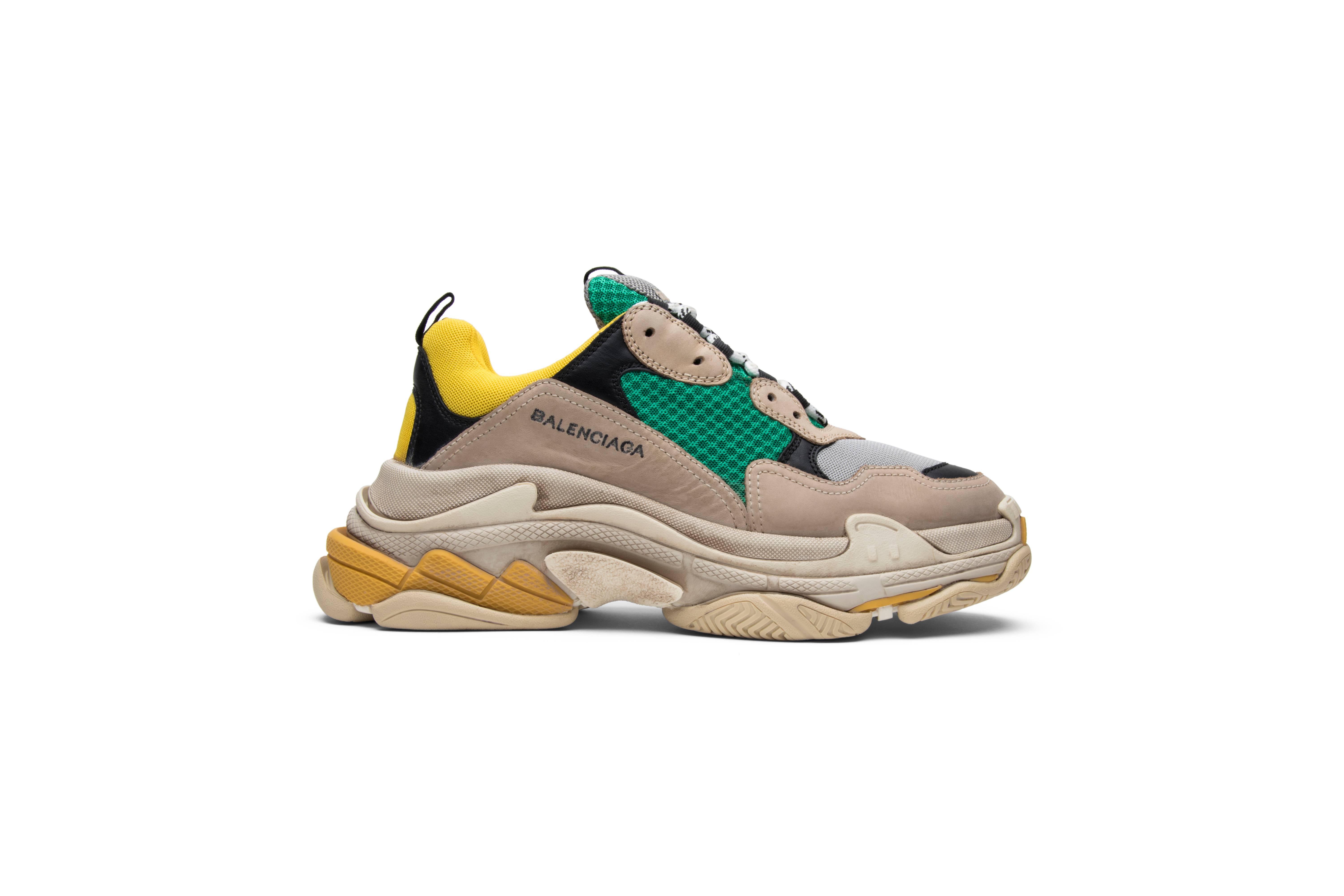 Buy Balenciaga Triple S Trainer Yellow Green 483513 W06E3 7070 Novelship