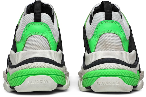 Balenciaga Triple S Trainer 'Putih Hijau Fluo' 536737 W09O6 9063 Details for Balenciaga Triple S Trainer 'Putih Hijau Fluo' 536737 W09O6 9063