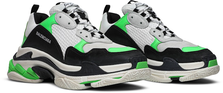 Balenciaga Triple S Trainer 'Putih Hijau Fluo' 536737 W09O6 9063 Cheap Balenciaga Triple S Trainer 'Putih Hijau Fluo' 536737 W09O6 9063