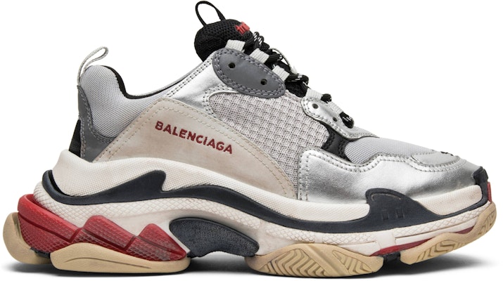 Balenciaga Triple S Trainer 'Silver' 2018 Kasut Lelaki 512175 W09O3 1081 Buy Balenciaga Triple S Trainer 'Silver' 2018 Kasut Lelaki 512175 W09O3 1081