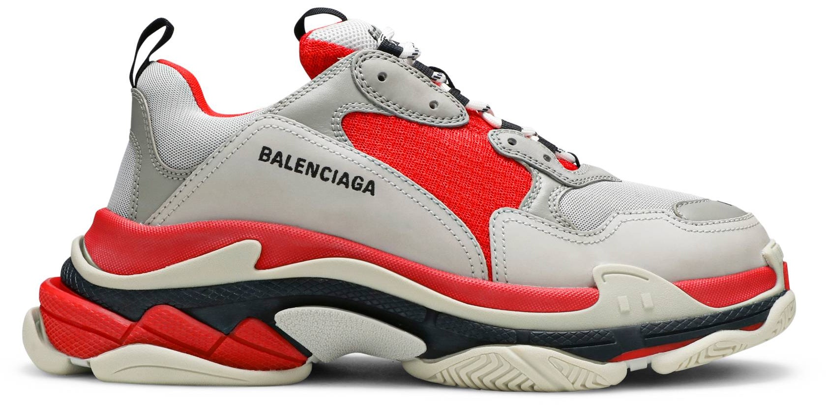 Balenciaga Triple S - Red  Red balenciaga sneakers, White