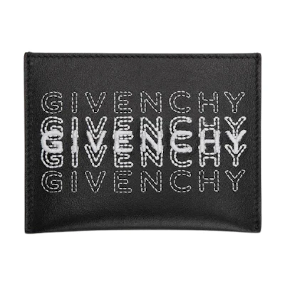 Givenchy BLACK Embroidered Logo Card Holder