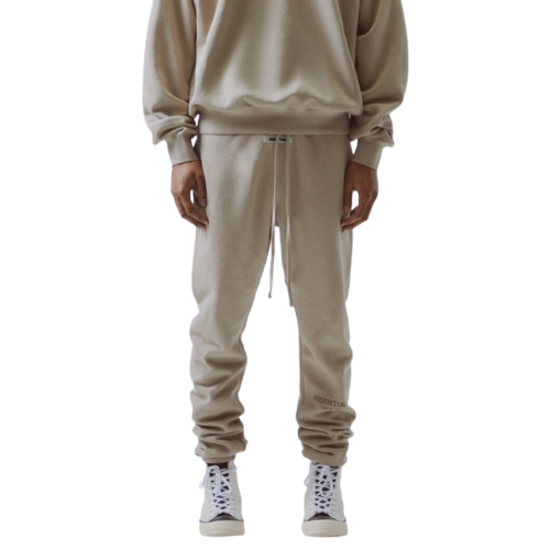 Fear of God Sweatpants Logo Taupe Embroidered