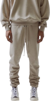 Fear of God Sweatpants Logo Taupe Embroidered Buy Fear of God Sweatpants Logo Taupe Embroidered