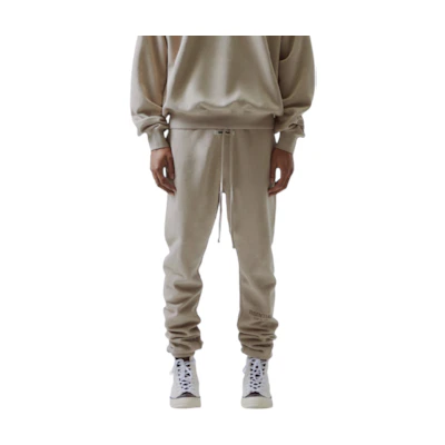Fear of God Sweatpants Logo Taupe Embroidered