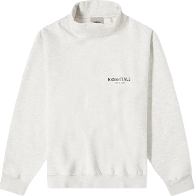 Fear of God ESSENTIALS Mock Neck Crewneck White Buy Fear of God ESSENTIALS Mock Neck Crewneck White