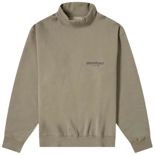 Fear of God ESSENTIALS Mock Neck Crewneck Tan