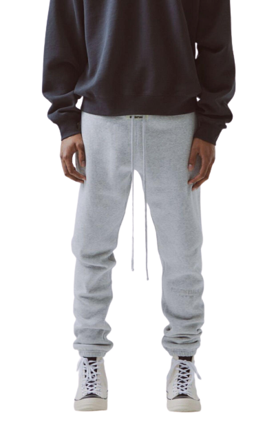 Fear of God Sweatpants Logo Grey Embroidered