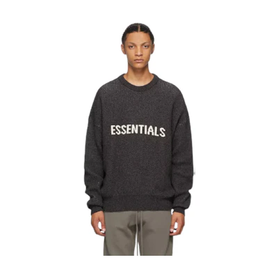 FOG ESSENTIALS Knit Sweater Logo (SS20) Charcoal