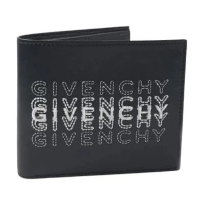 Givenchy Black Embroired Logo Wallet