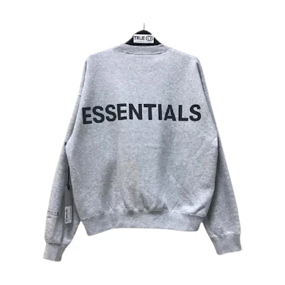FOG ESSENTIALS Grey Reflective Crewneck Sweater