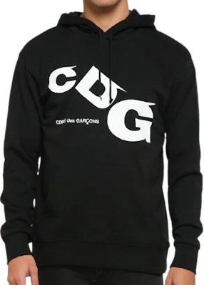 Comme des Garçons Tilt Logo Black Hoodie Buy Comme des Garçons Tilt Logo Black Hoodie