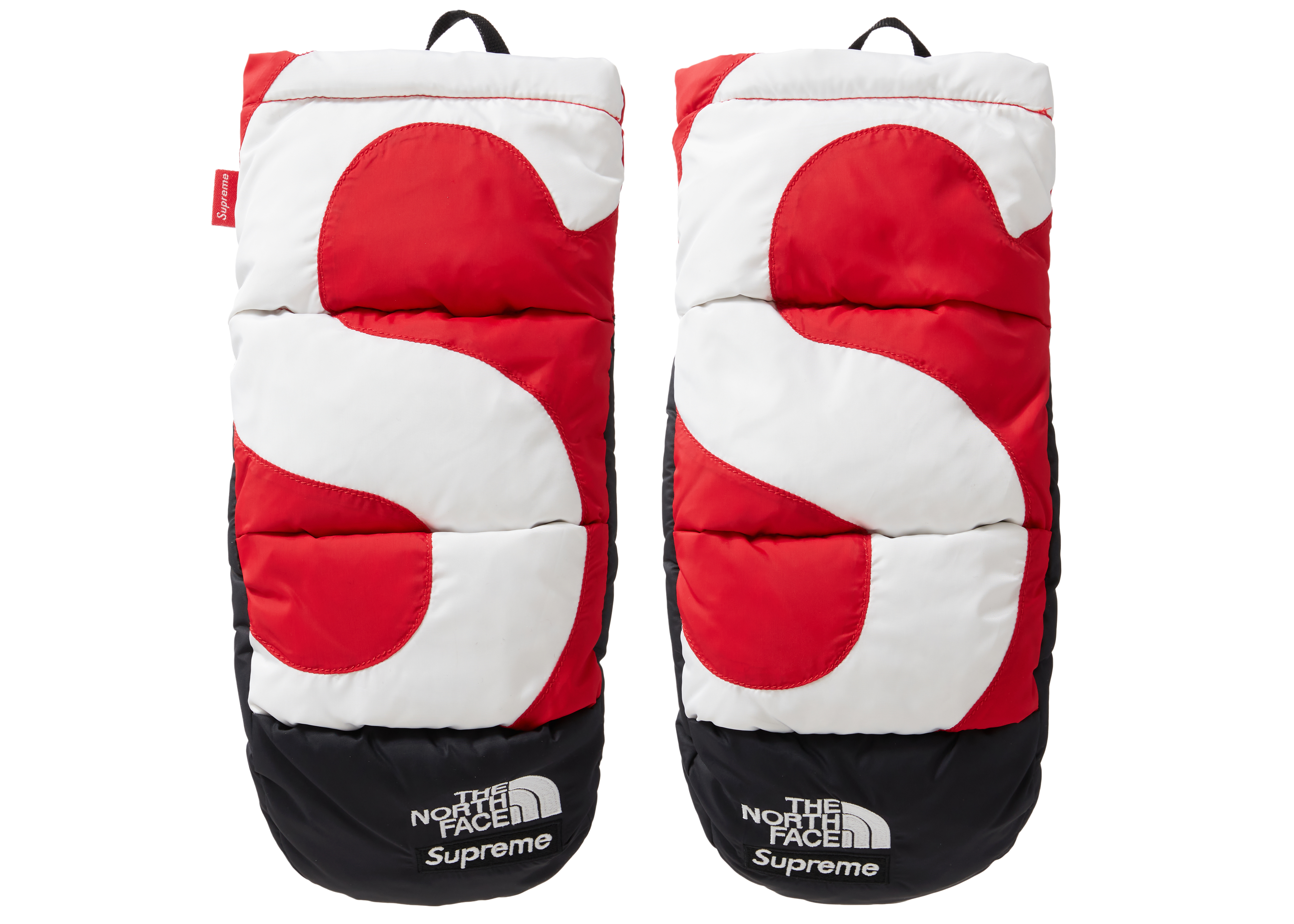 Supreme x The North Face S Logo Nuptse Mitts Red - Novelship