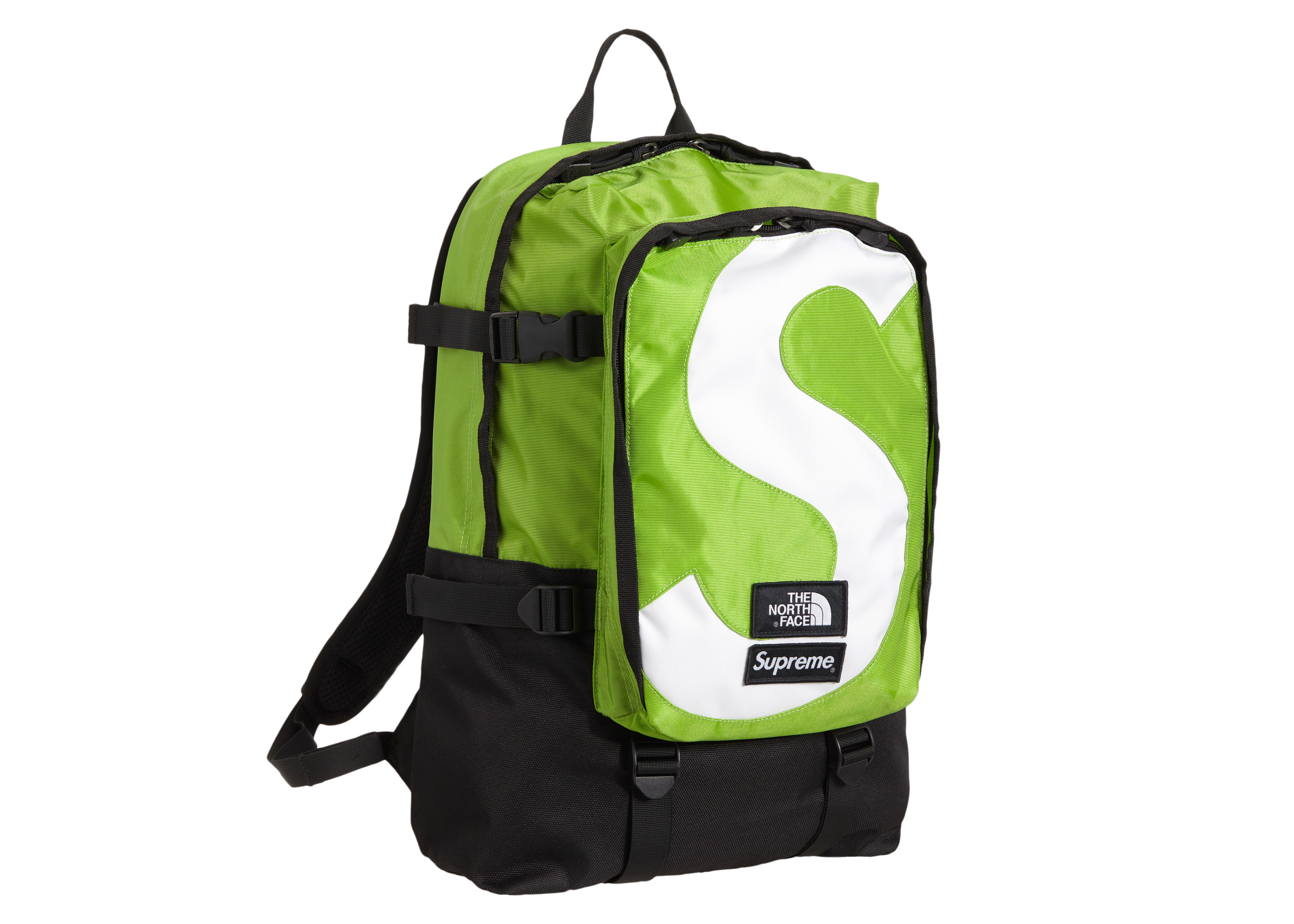 Supreme x The North Face S Logo Expedition Backpack Lime - Novelship
