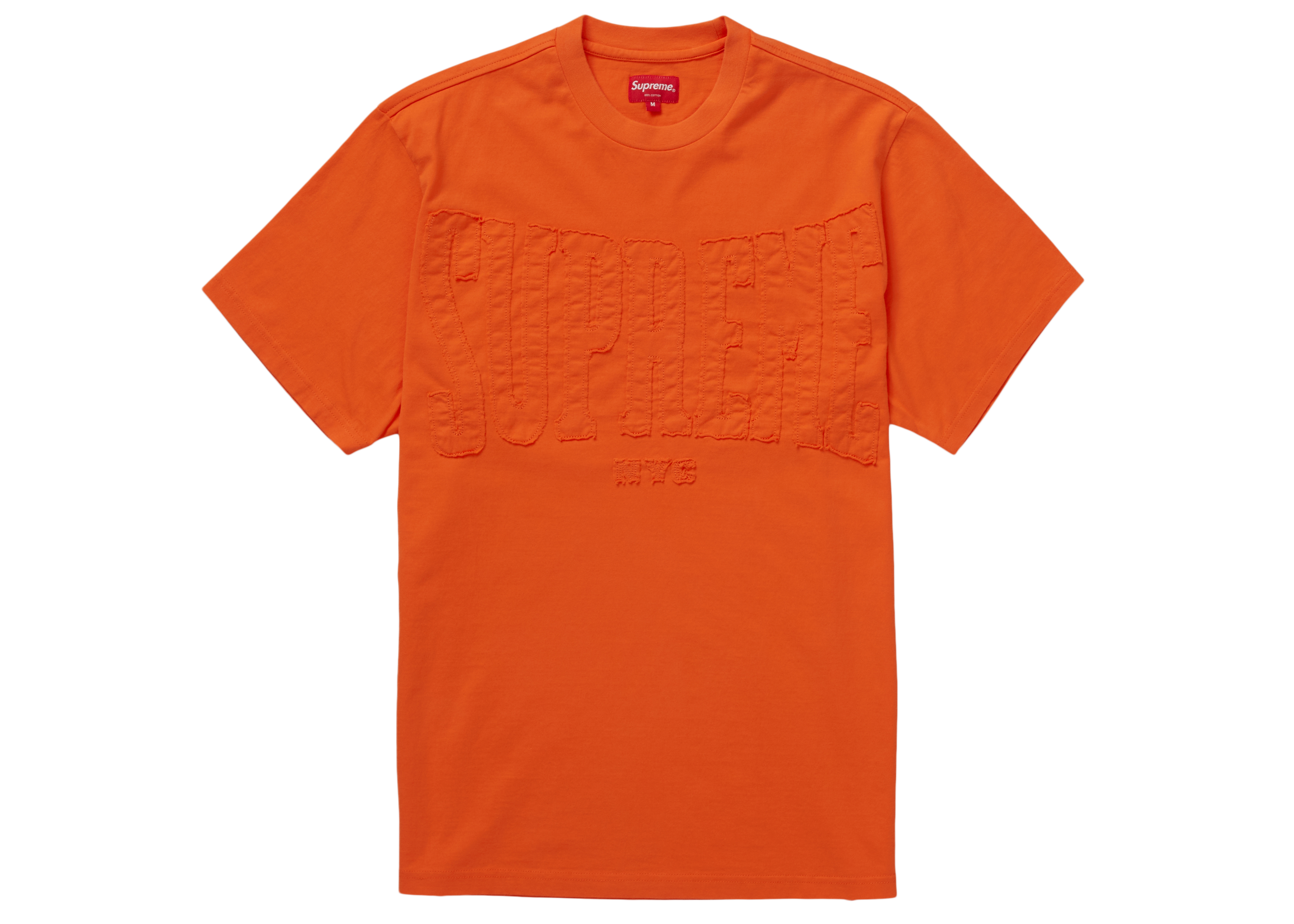 Supreme Cutout Logo S/S Top Orange - Novelship