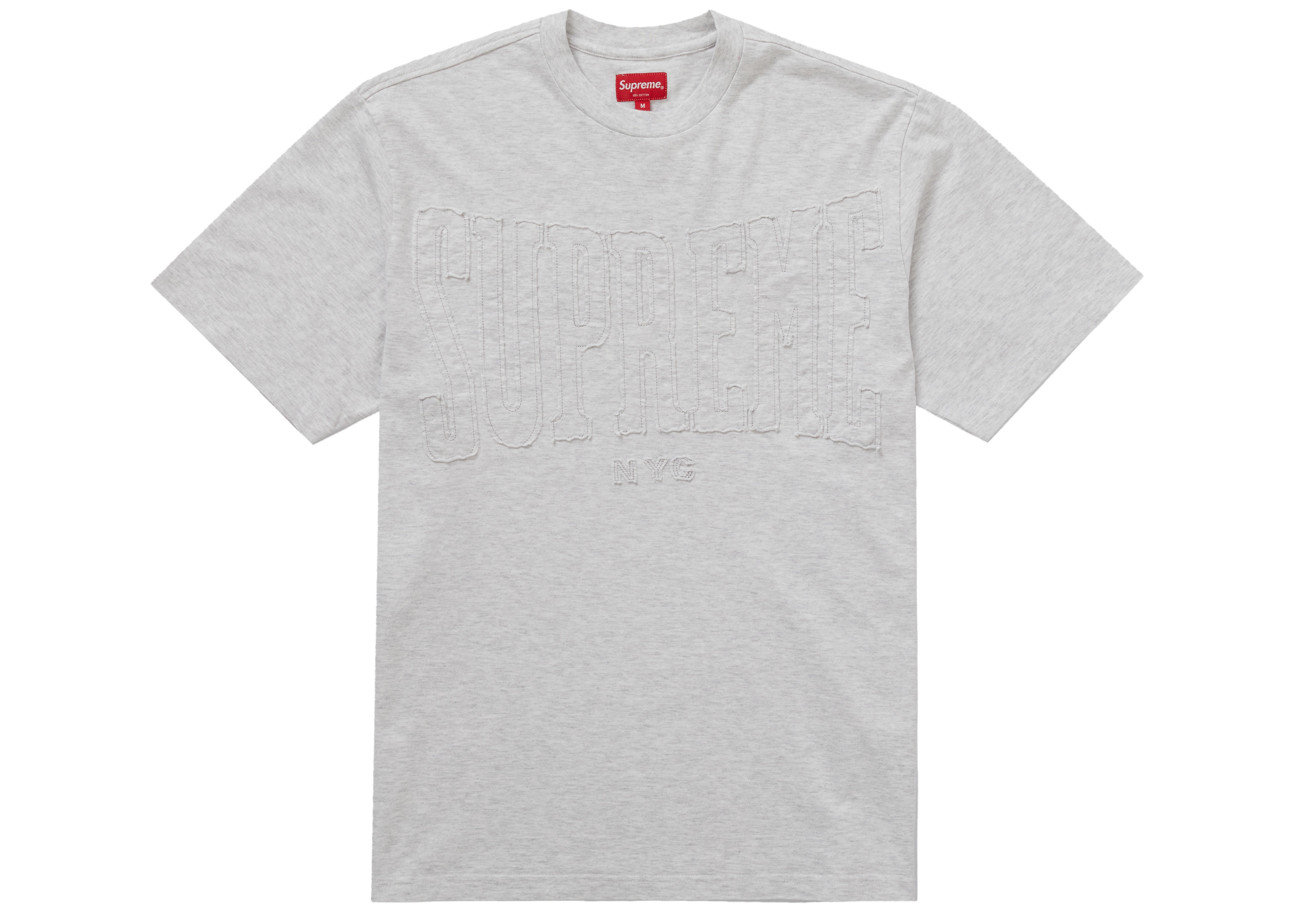 Supreme Cutout Logo S/S Top Ash Grey - Novelship