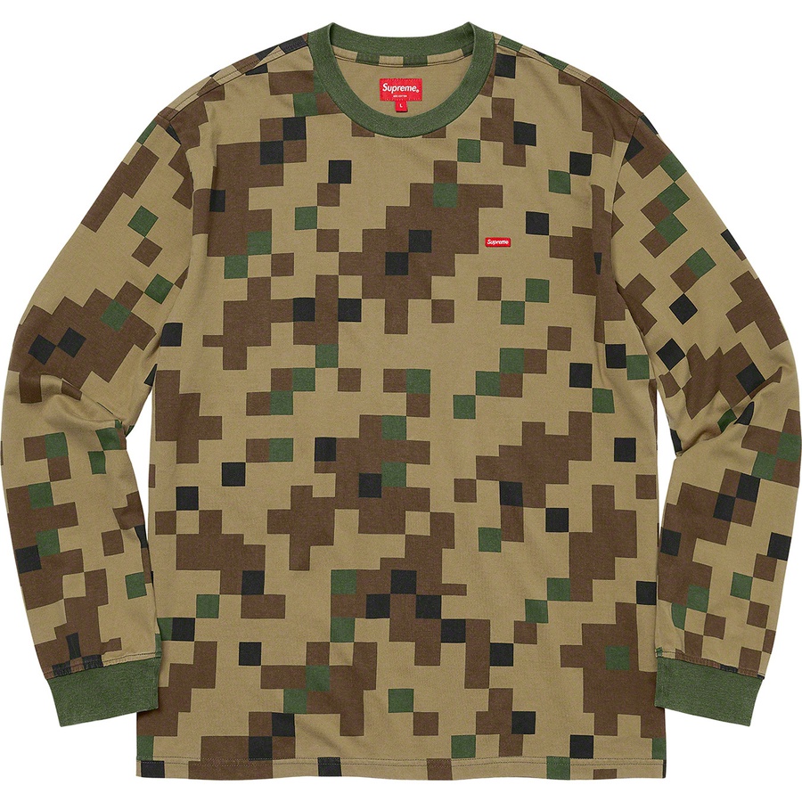 Supreme Small Box L/S Tee Olive Digi Camo - Novelship