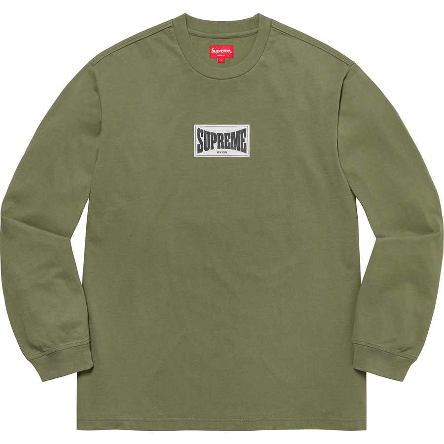 Supreme Woven Label L/S Top Olive