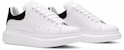 (W) Alexander McQueen Oversized Sneaker 'Putih Hitam' 2019 553770WHGP79061