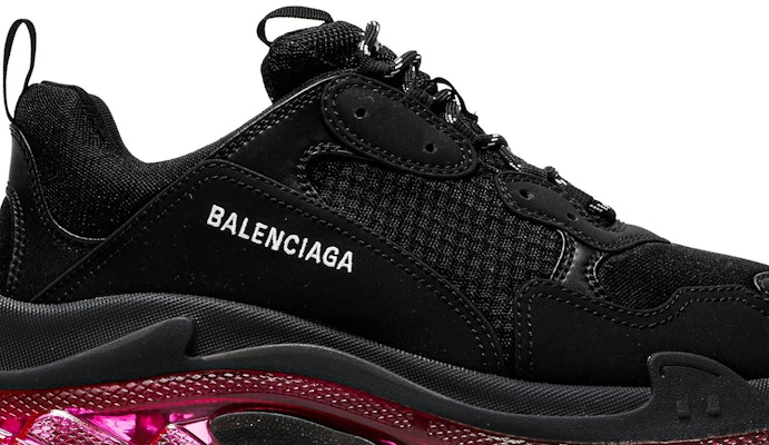 Balenciaga Triple S Sneaker 'Clear Sole ‑ Black Pink Neon ...