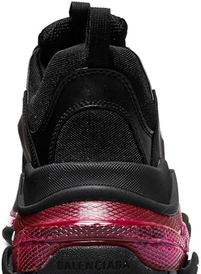 巴黎世家 Triple S 運動鞋 '透明鞋底 - 黑粉霓虹' 541624W2FR11053 Sizing 巴黎世家 Triple S 運動鞋 '透明鞋底 - 黑粉霓虹' 541624W2FR11053