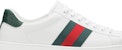 구찌 에이스 레더 '화이트' 스니커즈   (Gucci Ace Leather 'White' Sneakers) 386750 A3830 9071