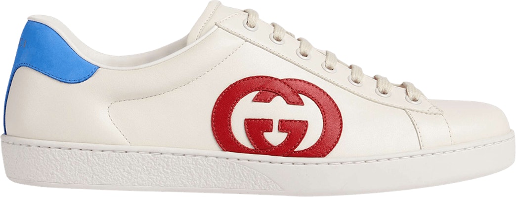 Red white and blue 2025 gucci sneakers