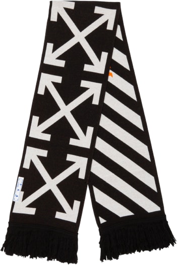 off-white-arrows-scarf-black-orange