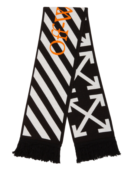 Order Off-White Syal Panah Hitam/Jingga