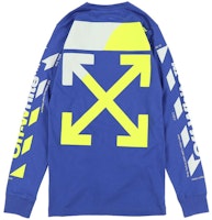 Off-White 'Diag Split' Longsleeve Blue Yellow Off-White 'Diag Split' Longsleeve Blue Yellow