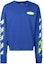 Order Off-White 'Diag Split' Manga Larga Azul Amarillo
