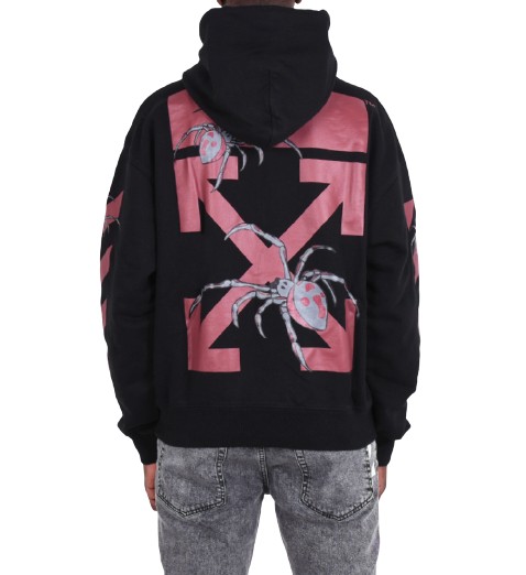 Off-White Arachno Arrows Over Hoodie Black