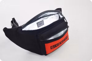 Givenchy Box Logo Waist Bag Black Red Givenchy Box Logo Waist Bag Black Red