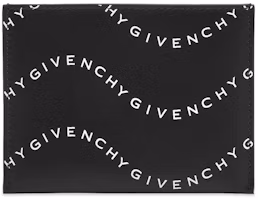Givenchy Black Wave Logo Card Holder Givenchy Black Wave Logo Card Holder