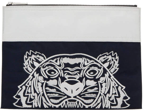 kenzo-tiger-navy-white-pouch