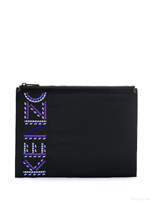 Kenzo Logo Black Purple Pouch Buy Kenzo Logo Black Purple Pouch