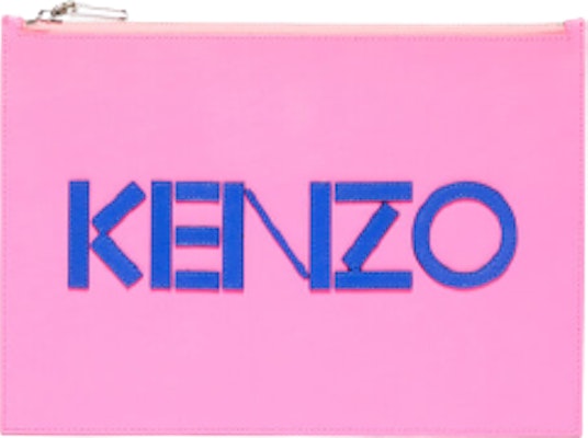Kenzo Pink Logo Colorblock A4 Pouch (Full leather) Buy Kenzo Pink Logo Colorblock A4 Pouch (Full leather)