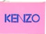 Kenzo Pink Logo Colorblock A4 Pouch (Full leather)