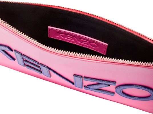 Kenzo Pink Logo Colorblock A4 Pouch (Full leather) Order Kenzo Pink Logo Colorblock A4 Pouch (Full leather)