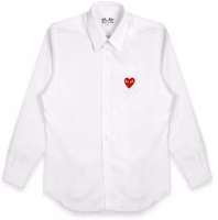 Comme des Garçons Red Emblem White Shirt Women Comme des Garçons Red Emblem White Shirt Women