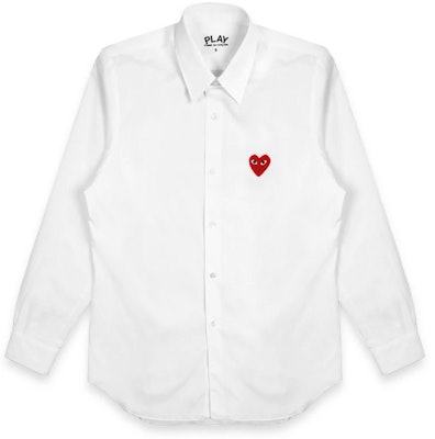 Comme des Garçons Red Emblem White Shirt Women Buy Comme des Garçons Red Emblem White Shirt Women