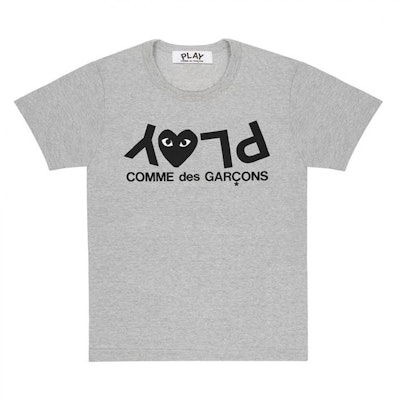 Comme des Garçons "PLAY WORDS" GREY T-SHIRT ( A HEART) Men Buy Comme des Garçons "PLAY WORDS" GREY T-SHIRT ( A HEART) Men