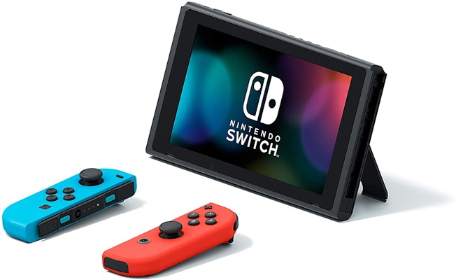 Nintendo Switch Console, Extended Battery Life, Red/Blue Shop Nintendo Switch Console, Extended Battery Life, Red/Blue