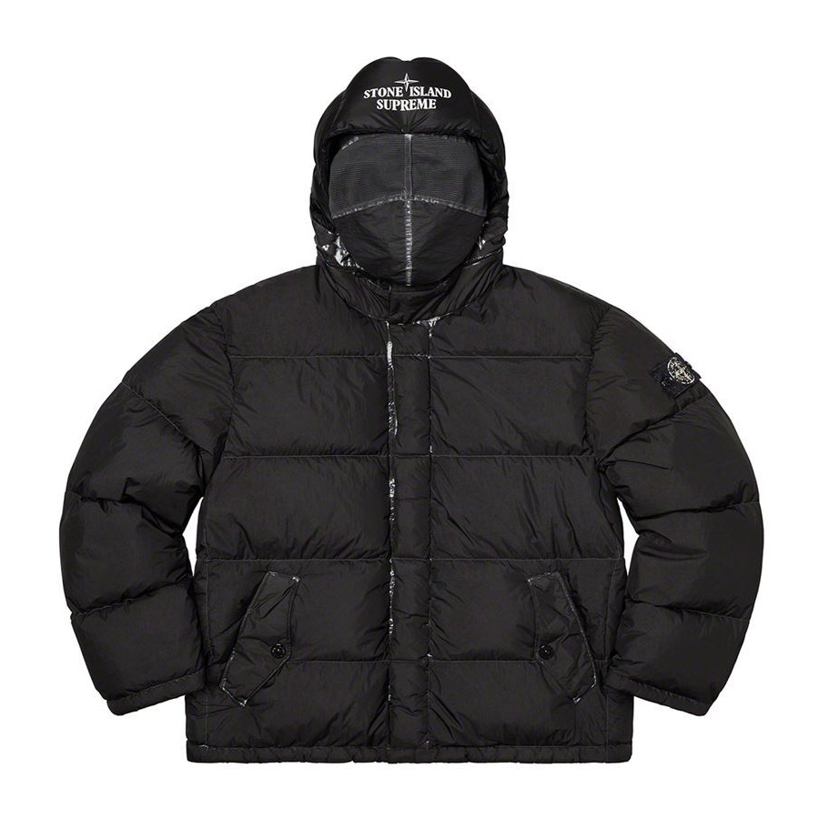 Supreme camo hot sale down jacket