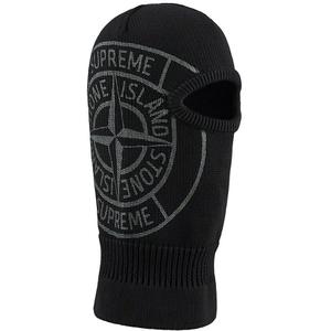 Supreme x Stone Island Glow Knit Balaclava Black