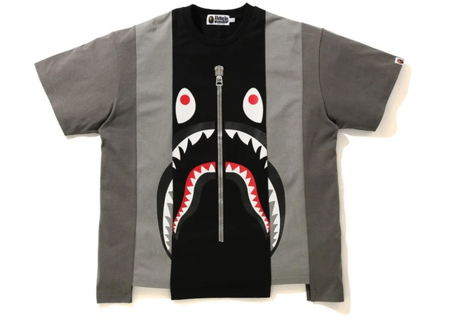 Buy BAPE 鯊魚多色寬鬆版型T恤