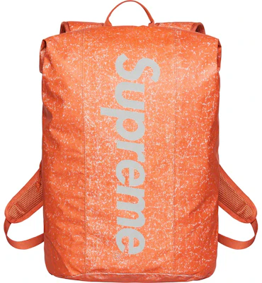 Supreme Waterproof Reflective Speckled Backpack Orange Buy Supreme Waterproof Reflective Speckled Backpack Orange
