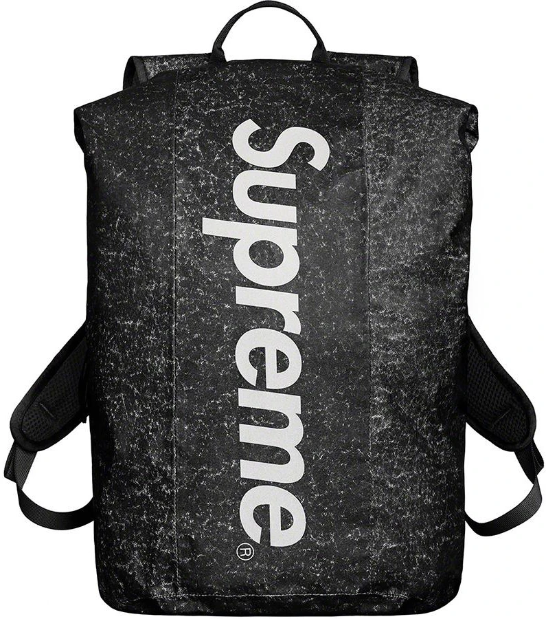 supreme-waterproof-reflective-speckled-backpack-black