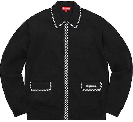 Supreme zip 2025 up polo sweater