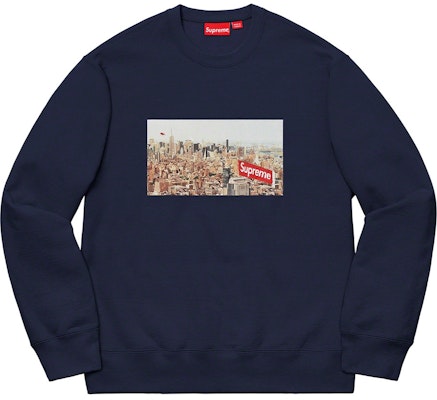 Supreme Aerial Crewneck Navy Buy Supreme Aerial Crewneck Navy